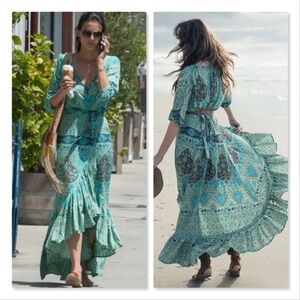 Spell aloha fox wrap gown size small